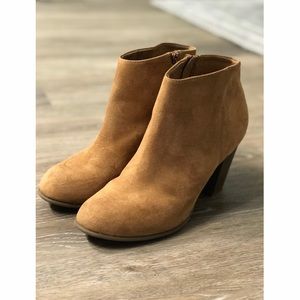 Faux Suede Ankle Boots (Size 9)